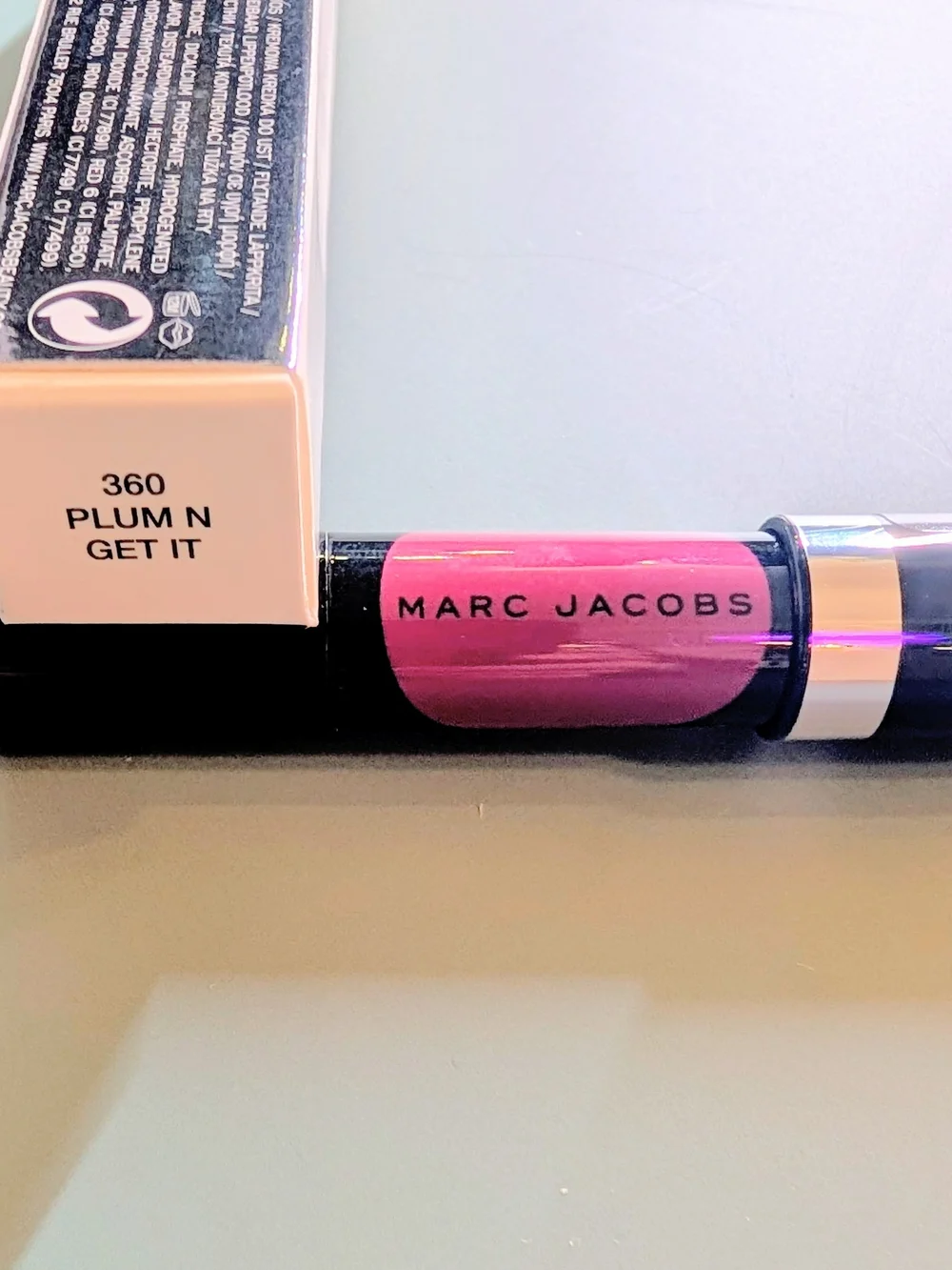 Marc Jacobs Liquid Lip Crayon in Plum N Get it